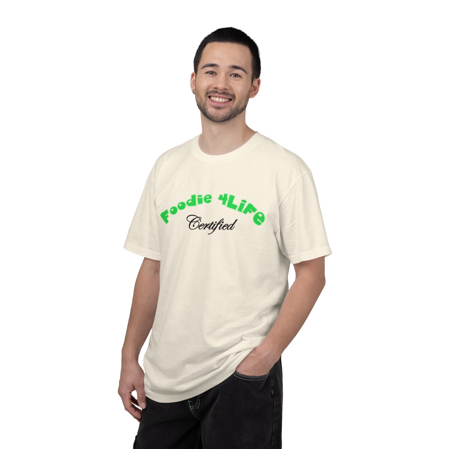 L.O.E.F Foodie 4Life Certified Unisex Tee Shirt (Machalite Green)