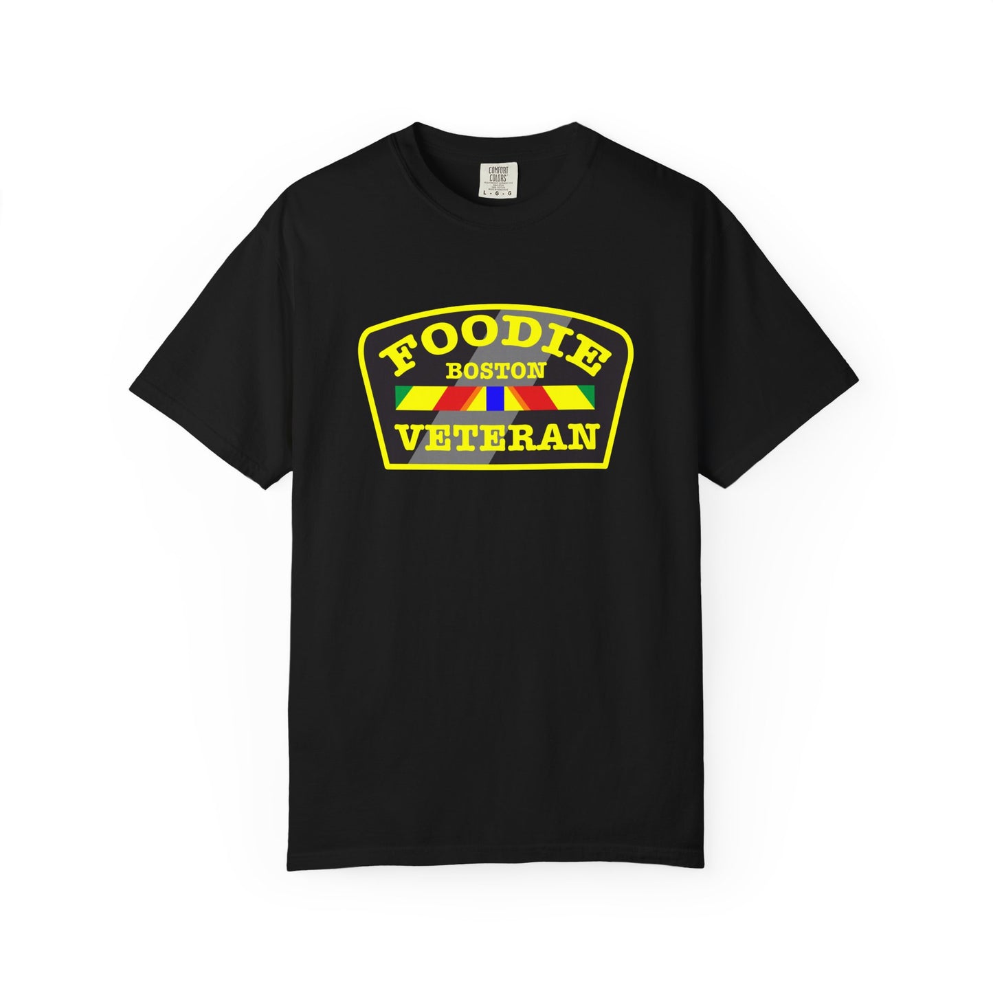 L.O.E.F Foodie Veteran BOSTON Unisex Tee Shirt (Yellow)