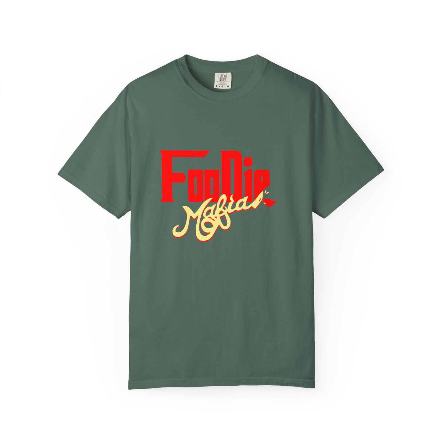 L.O.E.F Red Foodie Mafia Unisex Tee Shirt (Soft Yellow)