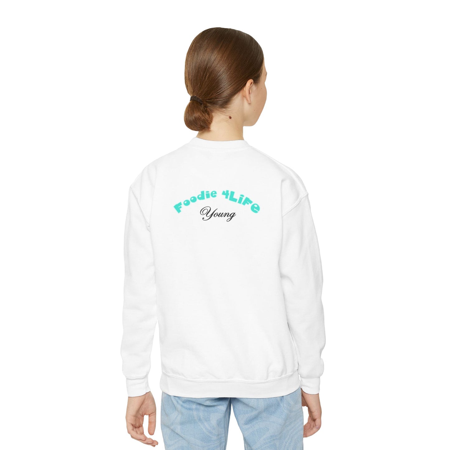 L.O.E.F Foodie 4Life Young Sweatshirt  (Sky Blue)