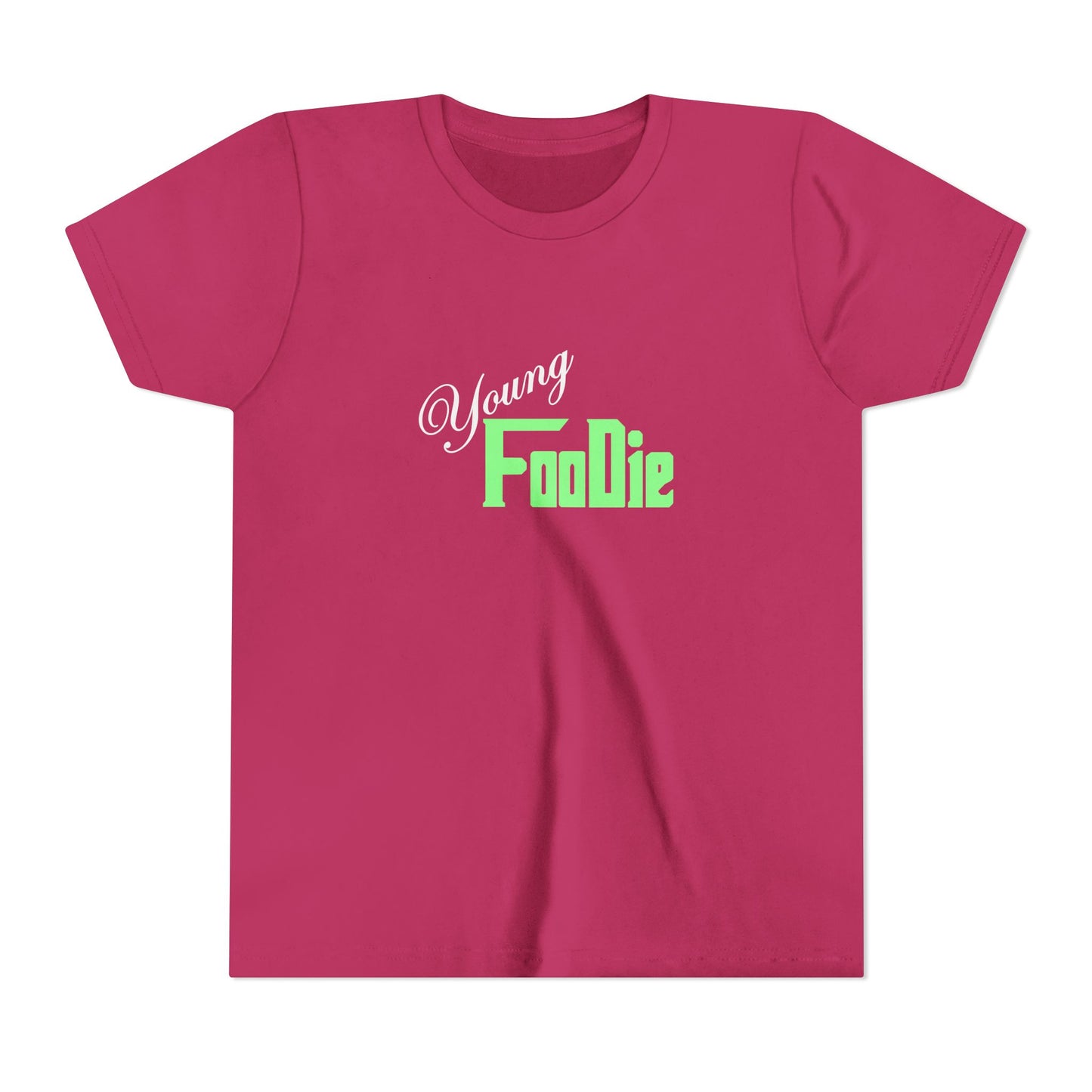 L.O.E.F White Young Foodie Youth Short Sleeve Tee (Mint Green)