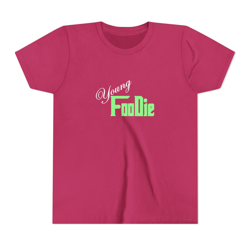 L.O.E.F White Young Foodie Youth Short Sleeve Tee (Mint Green)