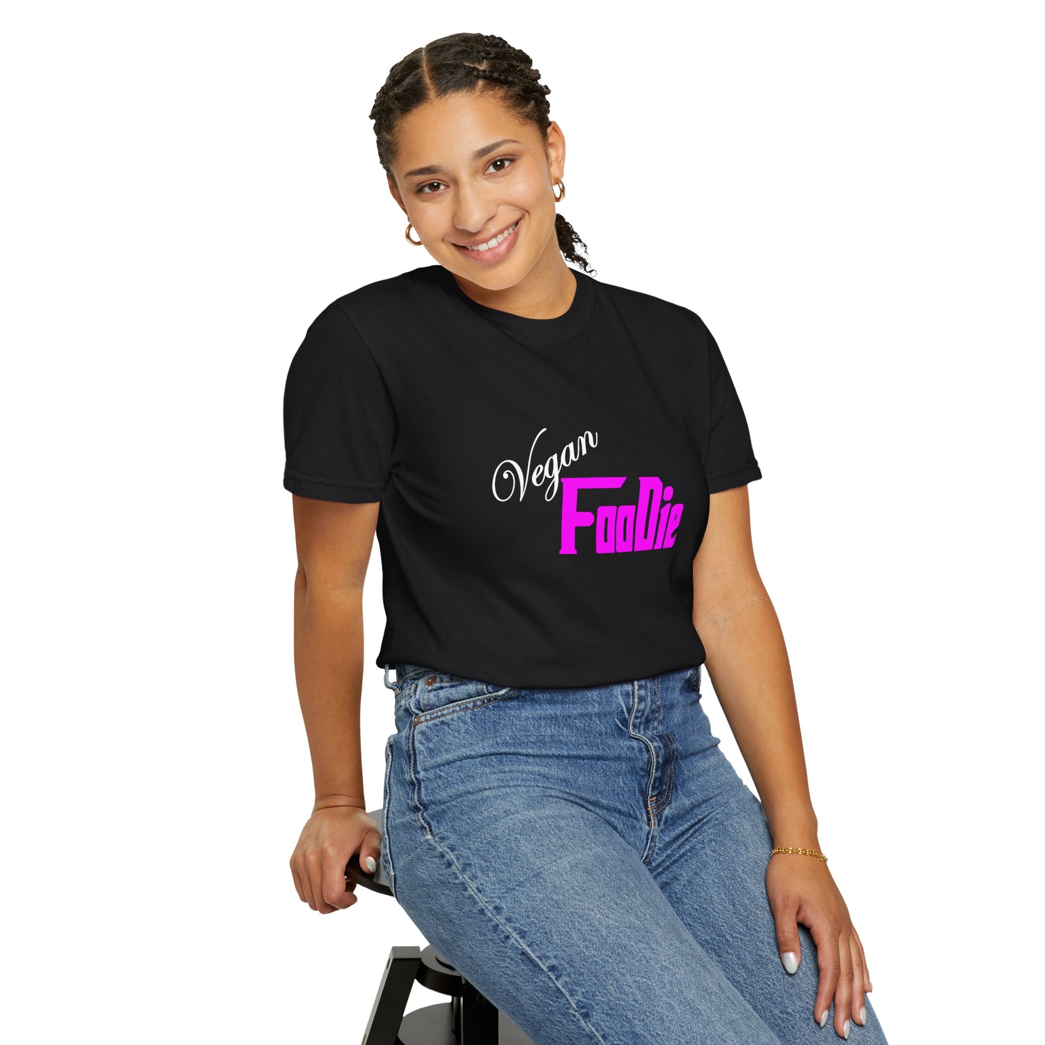 L.O.E.F Unisex Vegan Foodie Tee Shirt (Fuchsia)