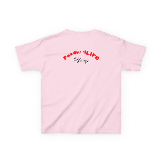 L.O.E.F Foodie 4Life Young Short Sleeve Tee (Fiery Red)