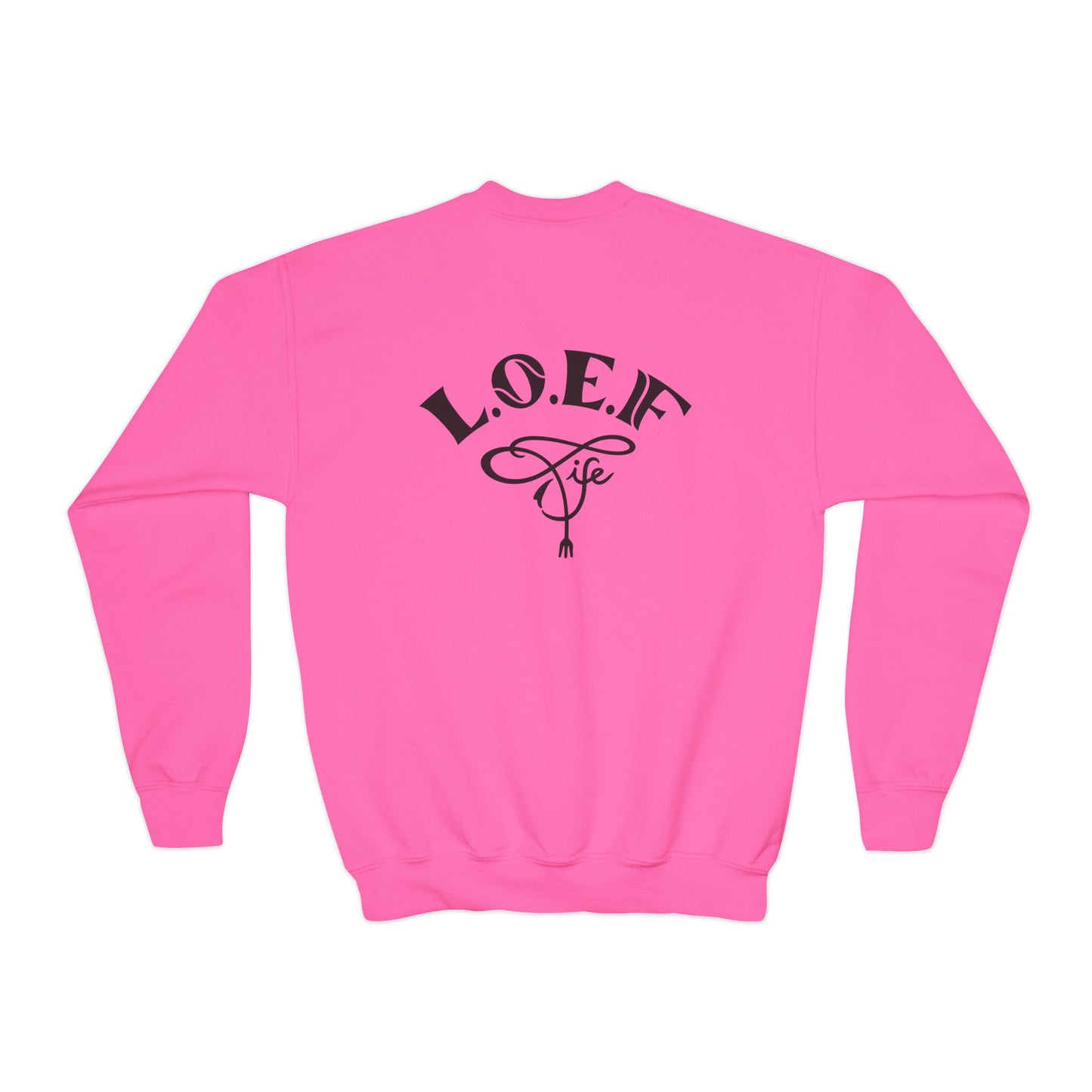 L.O.E.F Foodie 4Life Young Sweatshirt  (Black)