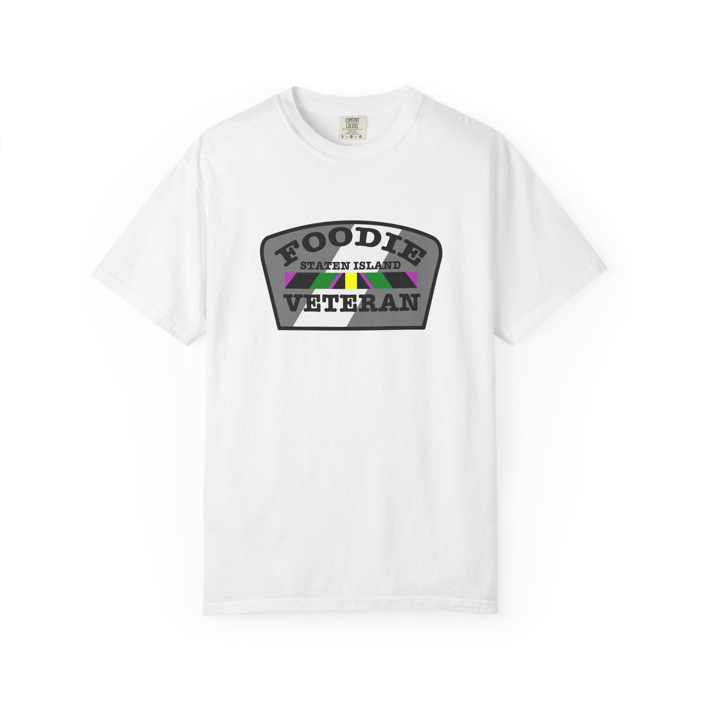 L.O.E.F Foodie Veteran Staten Island Unisex Tee Shirt (Gray)