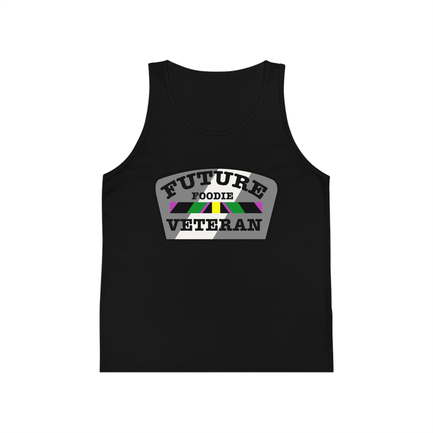 L.O.E.F Future Foodie Veteran Kids Tank Top (Gray)
