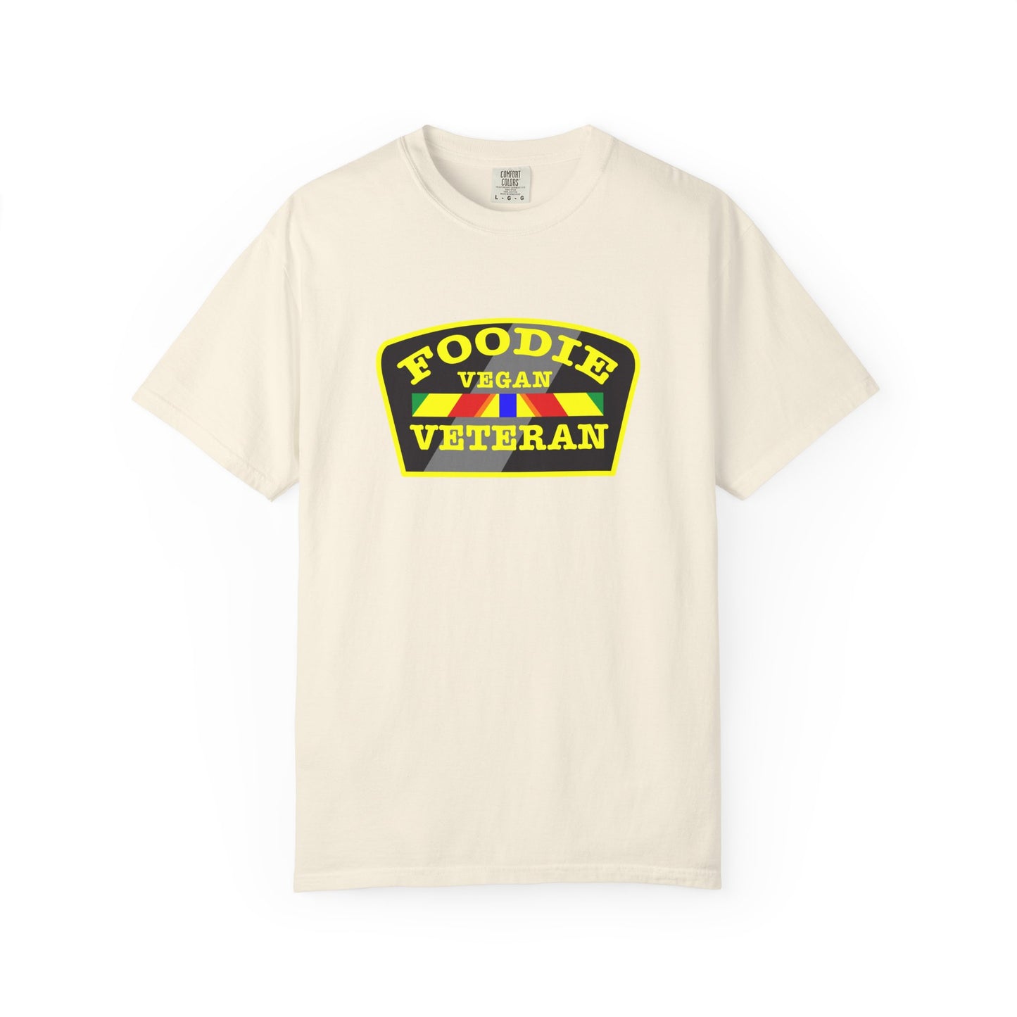 L.O.E.F Foodie Veteran VEGAN Unisex Tee Shirt (Yellow)