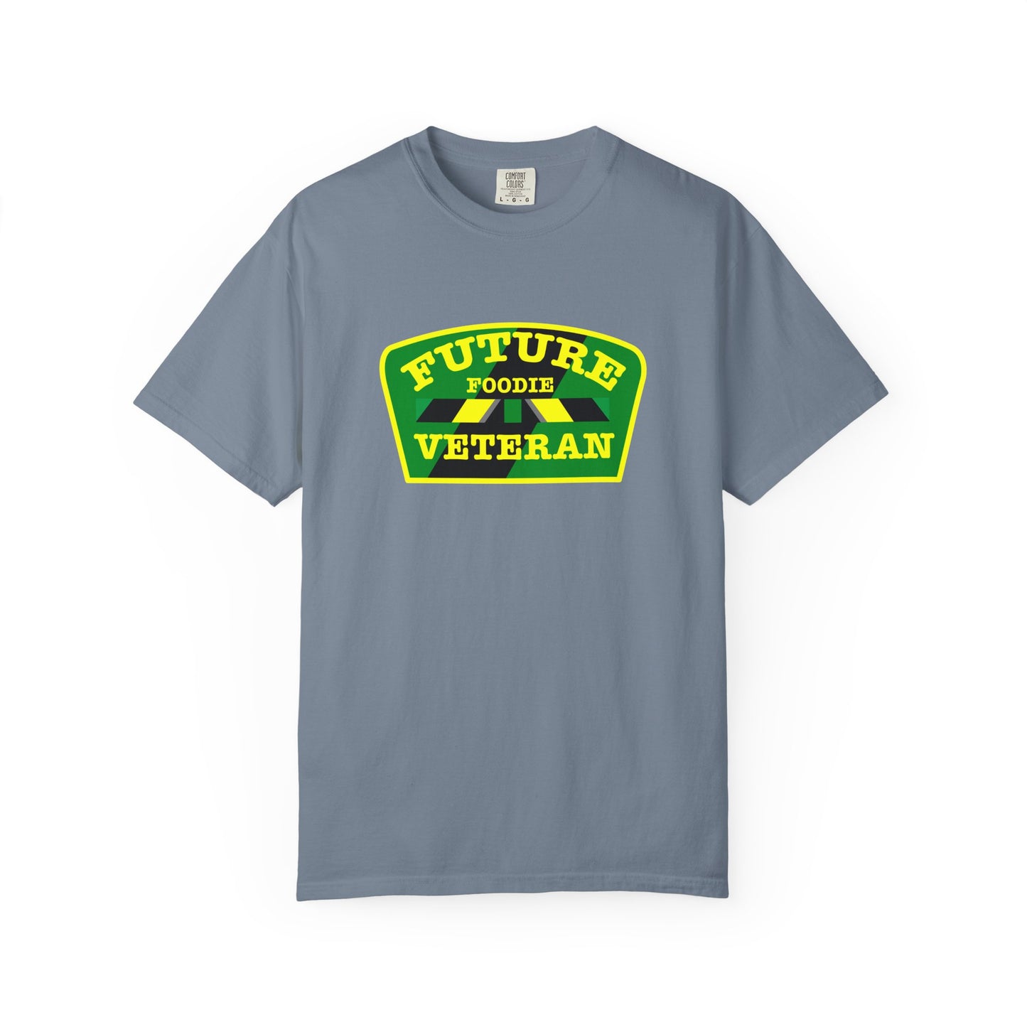 L.O.E.F Future Foodie Veteran Unisex Tee Shirt (Yellow and Green)