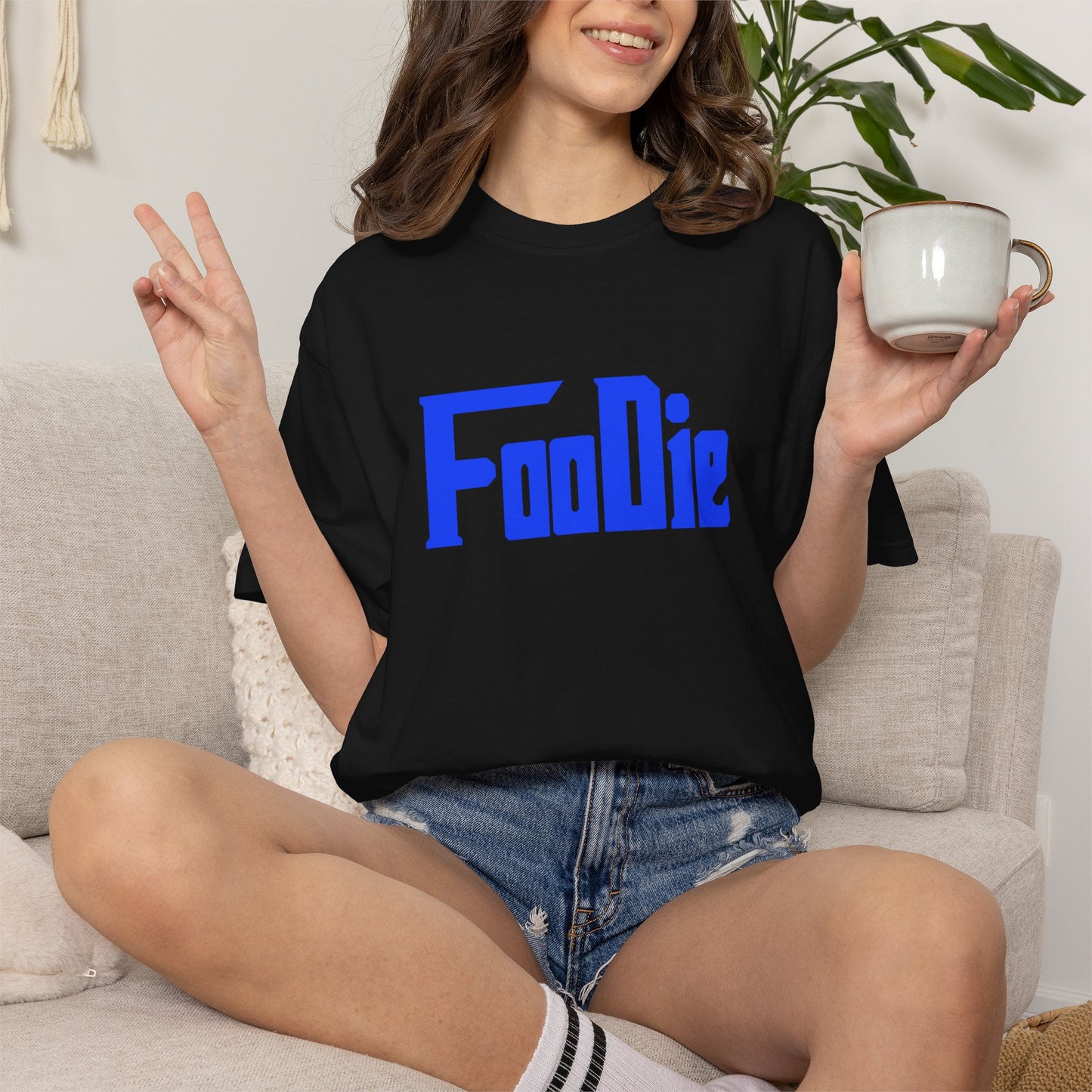 L.O.E.F Foodie Unisex Tee Shirt (Blue)