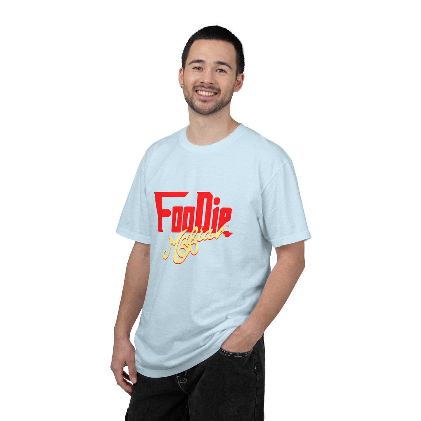 L.O.E.F Red Foodie Mafia Unisex Tee Shirt (Soft Yellow)