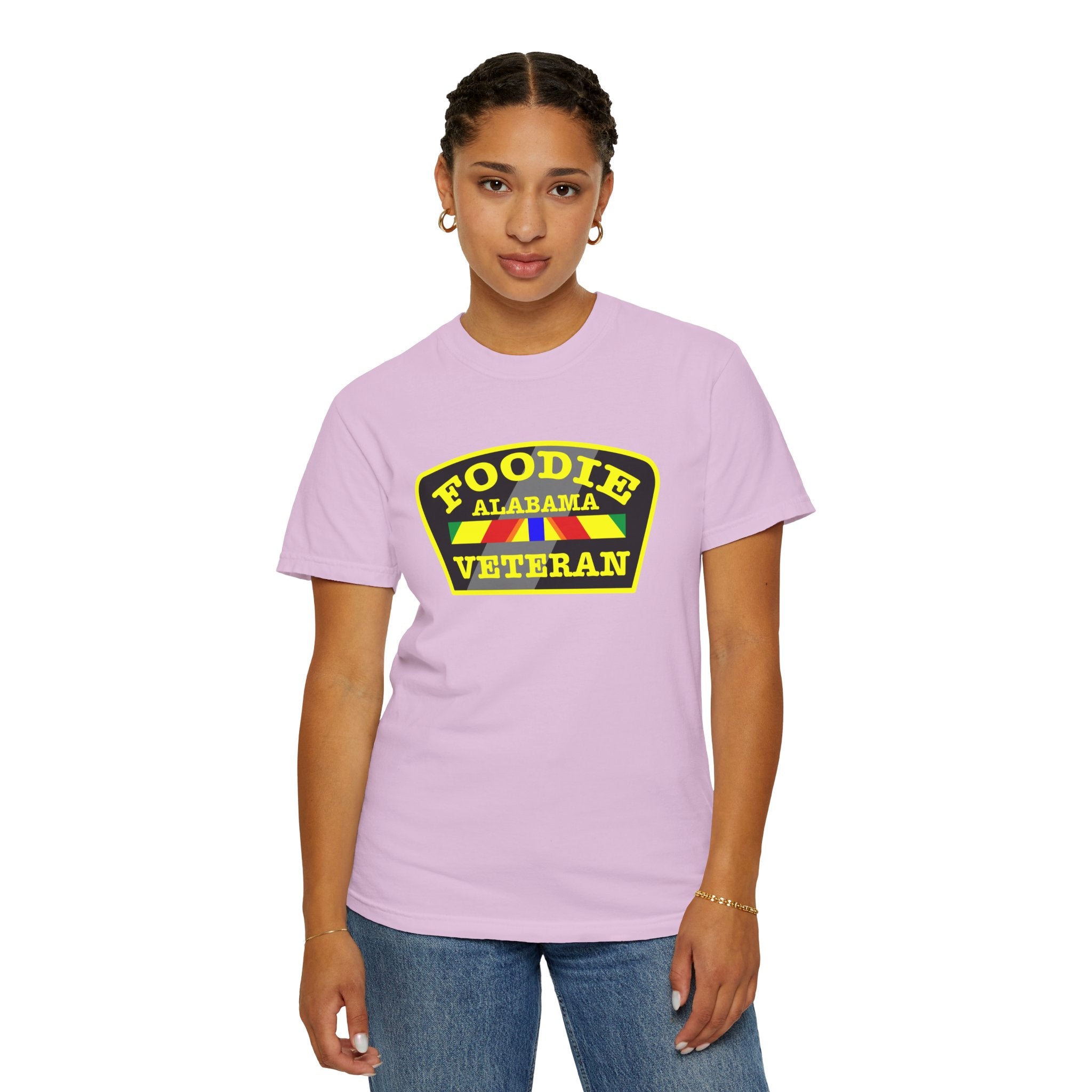 L.O.E.F Foodie Veteran ALABAMA Unisex Tee Shirt (Yellow)