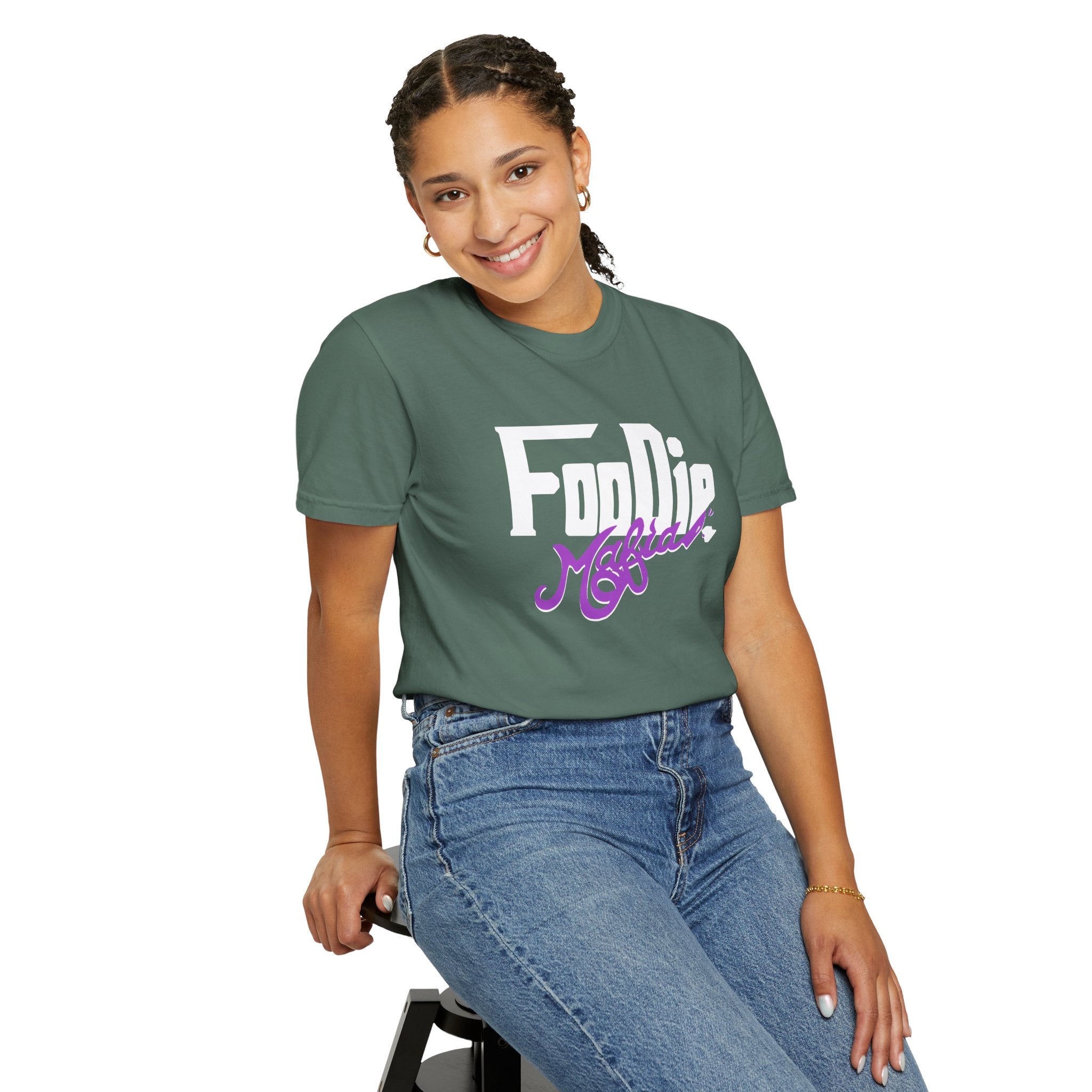 L.O.E.F Foodie Mafia Unisex Tee Shirt  (Purple)