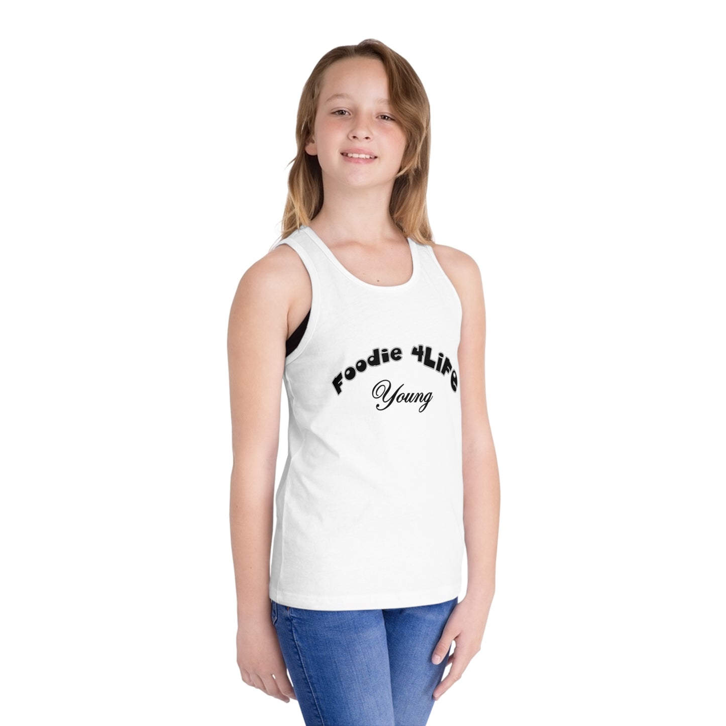 L.O.E.F Foodie 4Life Young Kid's Tank Top (Black)