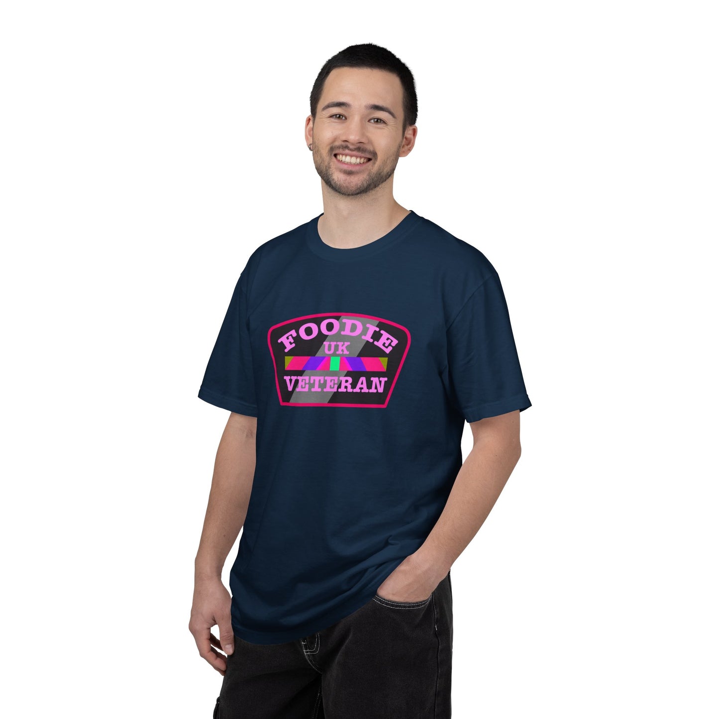 L.O.E.F Foodie Veteran UK Unisex Tee Shirt (Pink)