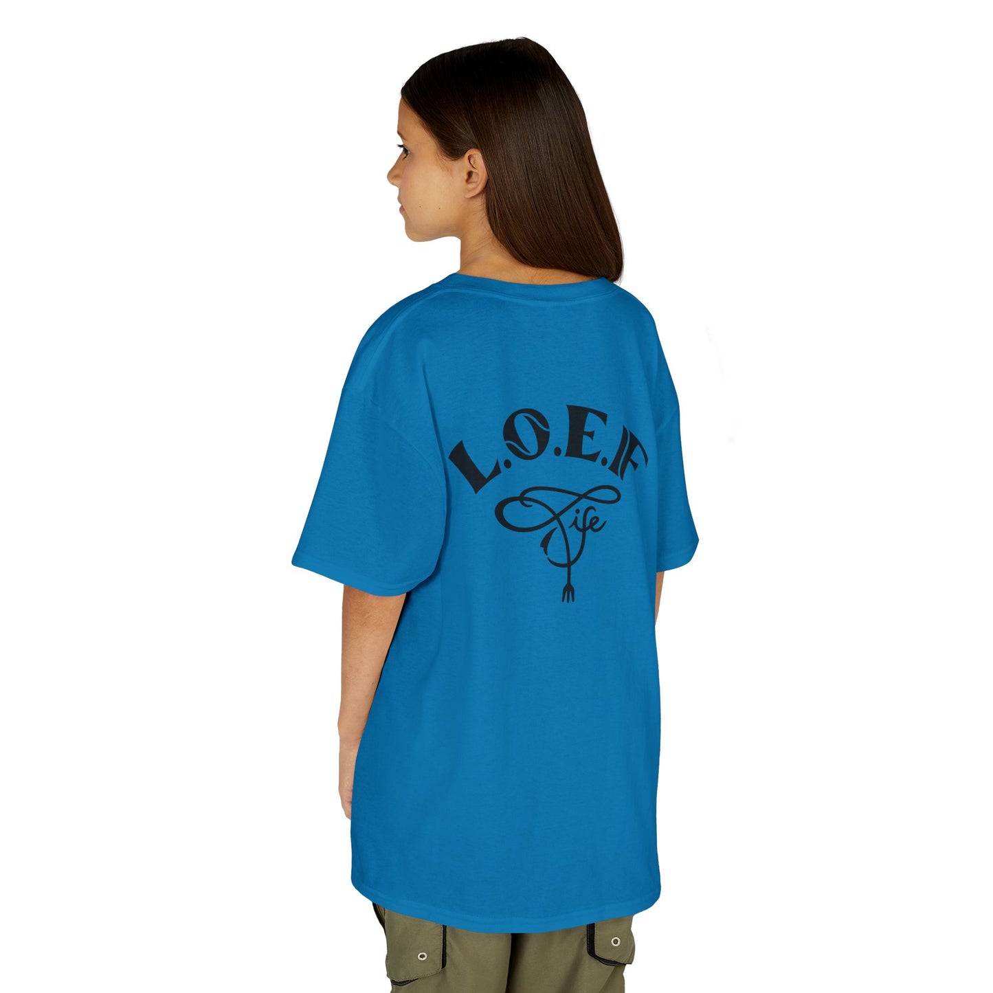 L.O.E.F Foodie 4Life Young Tee Shirt  (Black)