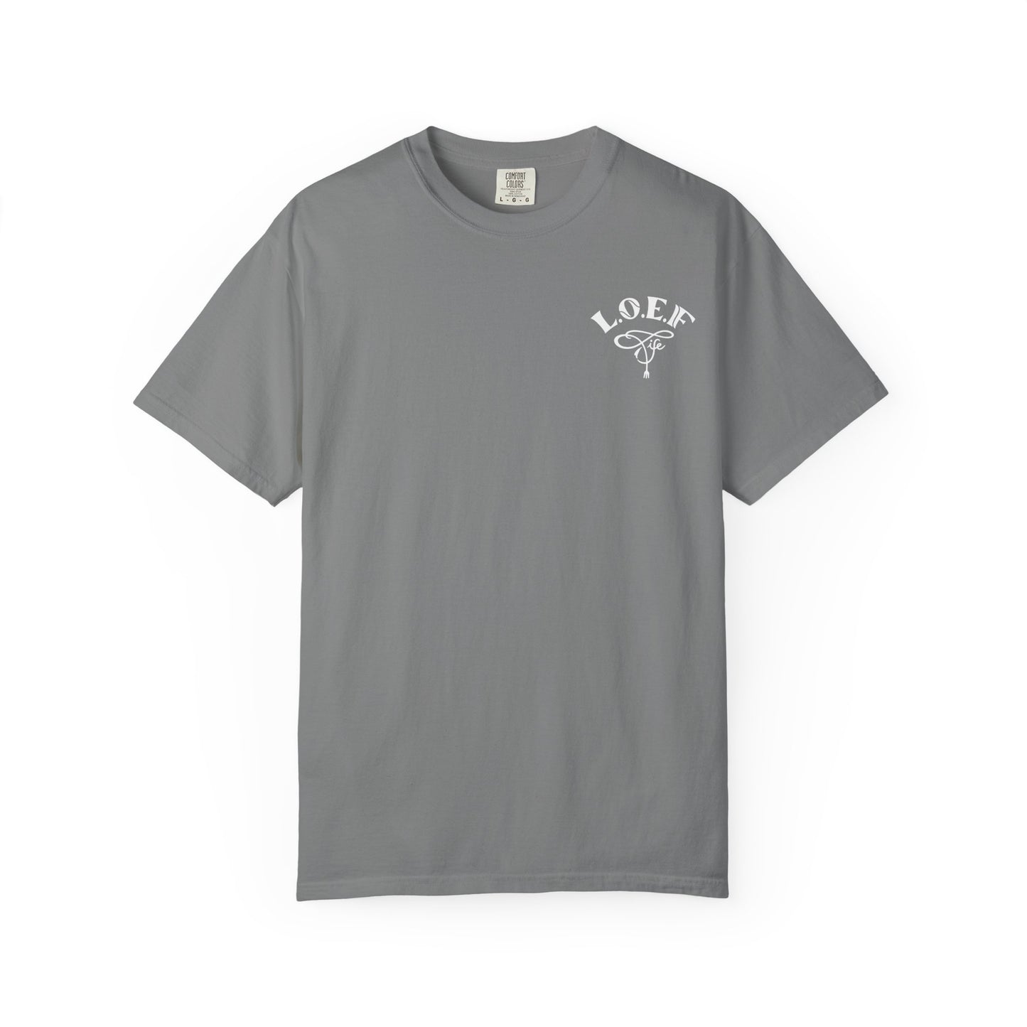 L.O.E.F LIFESTYLE OF EVERYDAY FOODIES Unisex Tee Shirt (White)