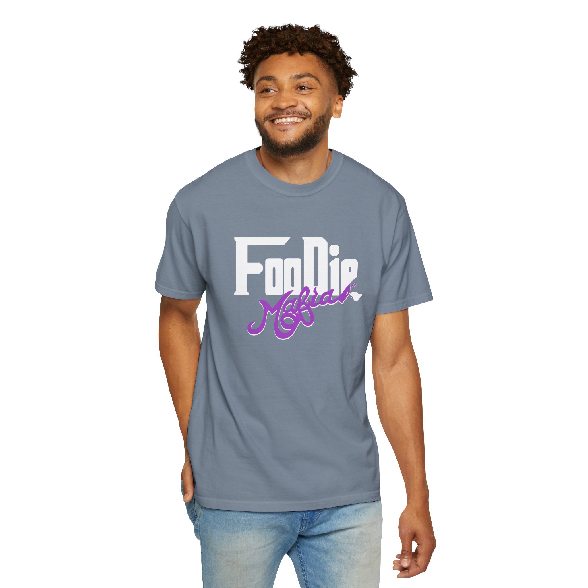 L.O.E.F Foodie Mafia Unisex Tee Shirt  (Purple)