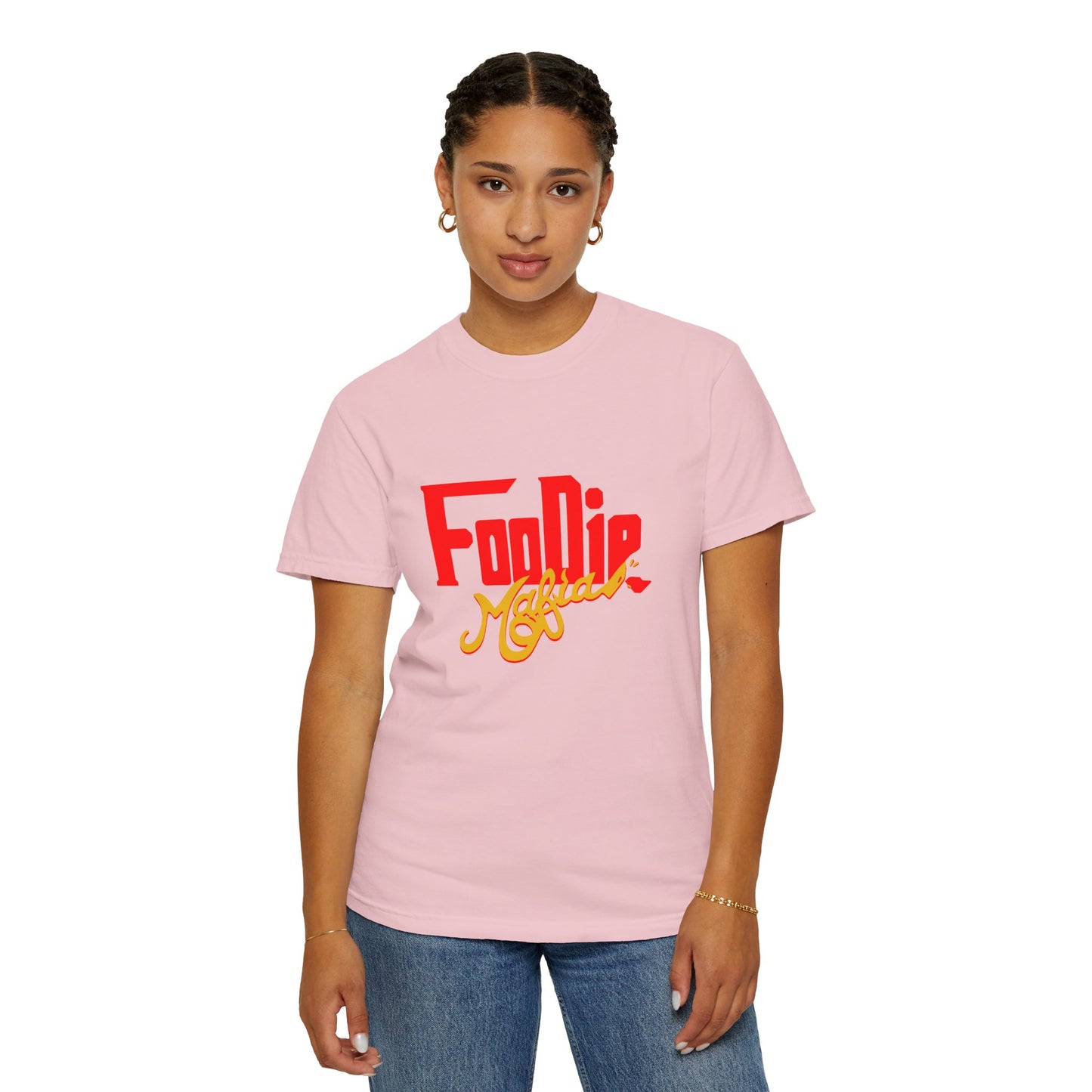 L.O.E.F Red Foodie Mafia Unisex Tee Shirt (Gold)
