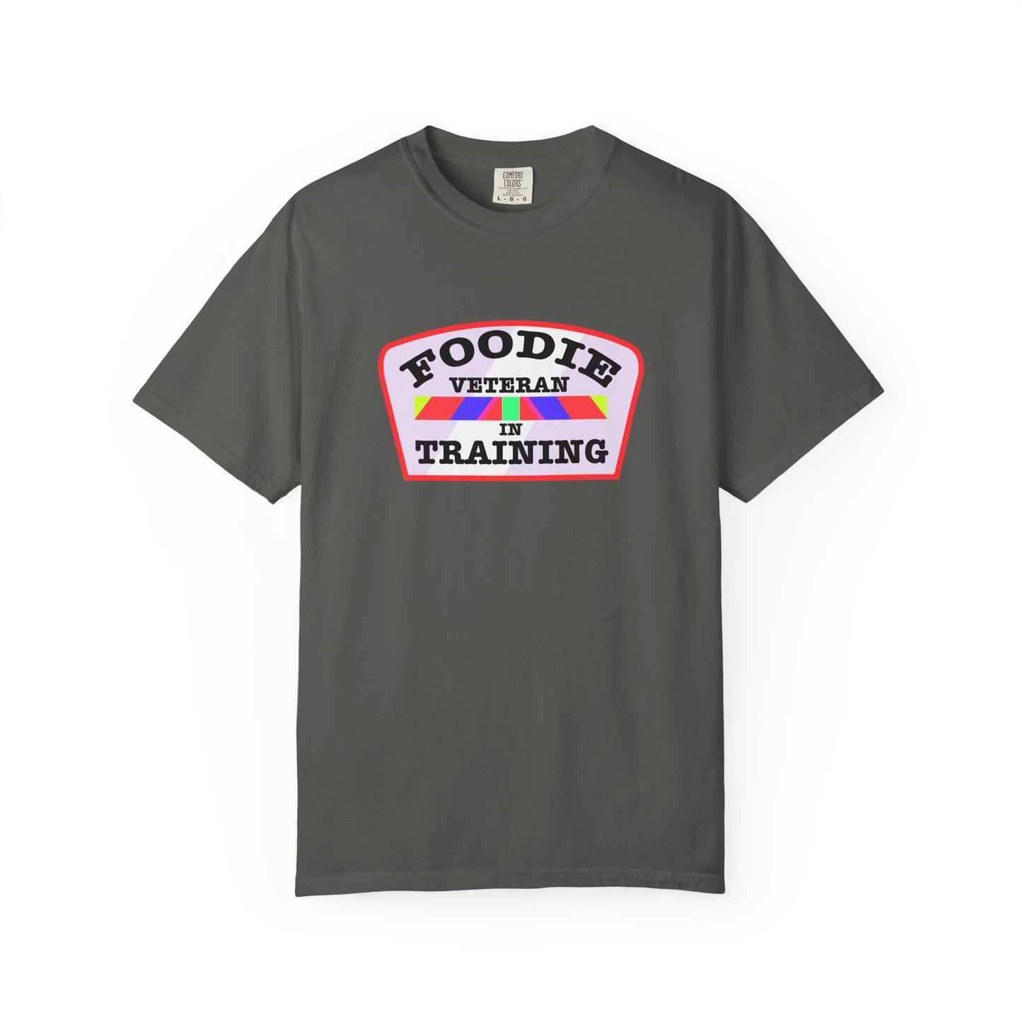 L.O.E.F Foodie Veteran IN TRAINING Unisex Tee Shirt (Soft Pink)