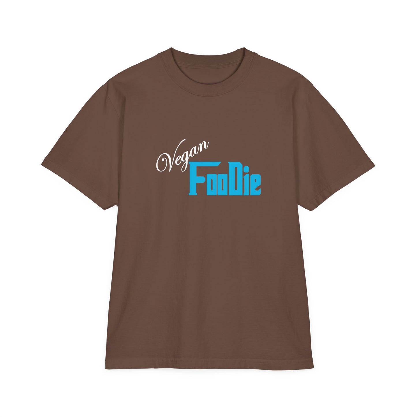 L.O.E.F Unisex Vegan Foodie Tee Shirt (Neon Blue)