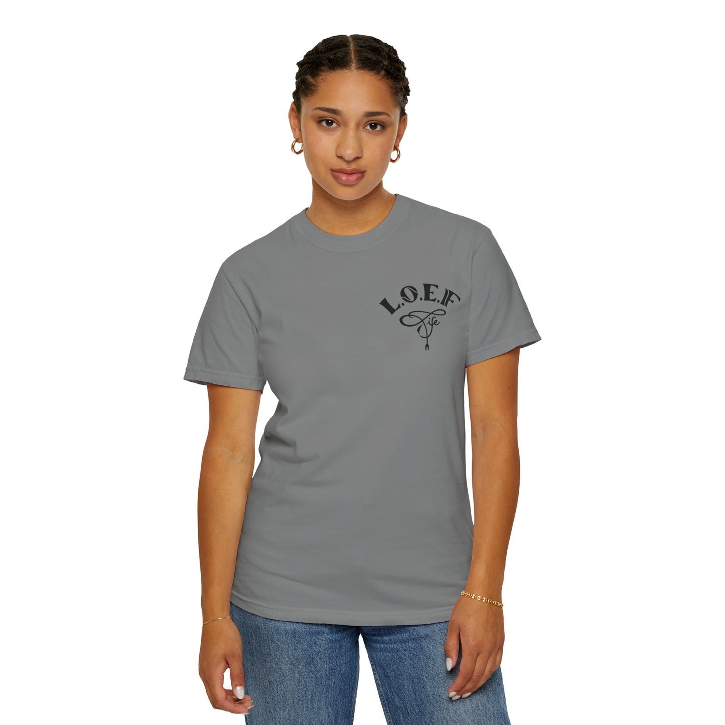 L.O.E.F Foodie 4Life Vegan Unisex Tee Shirt (Neon Green)