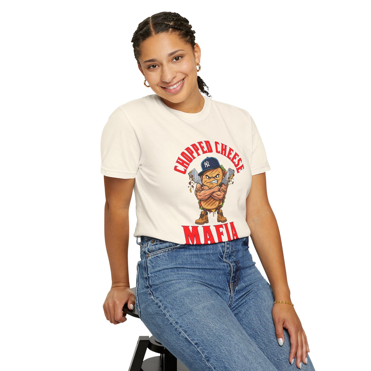 L.O.E.F Mafia Chopped Cheese Unisex Tee Shirt (Red)