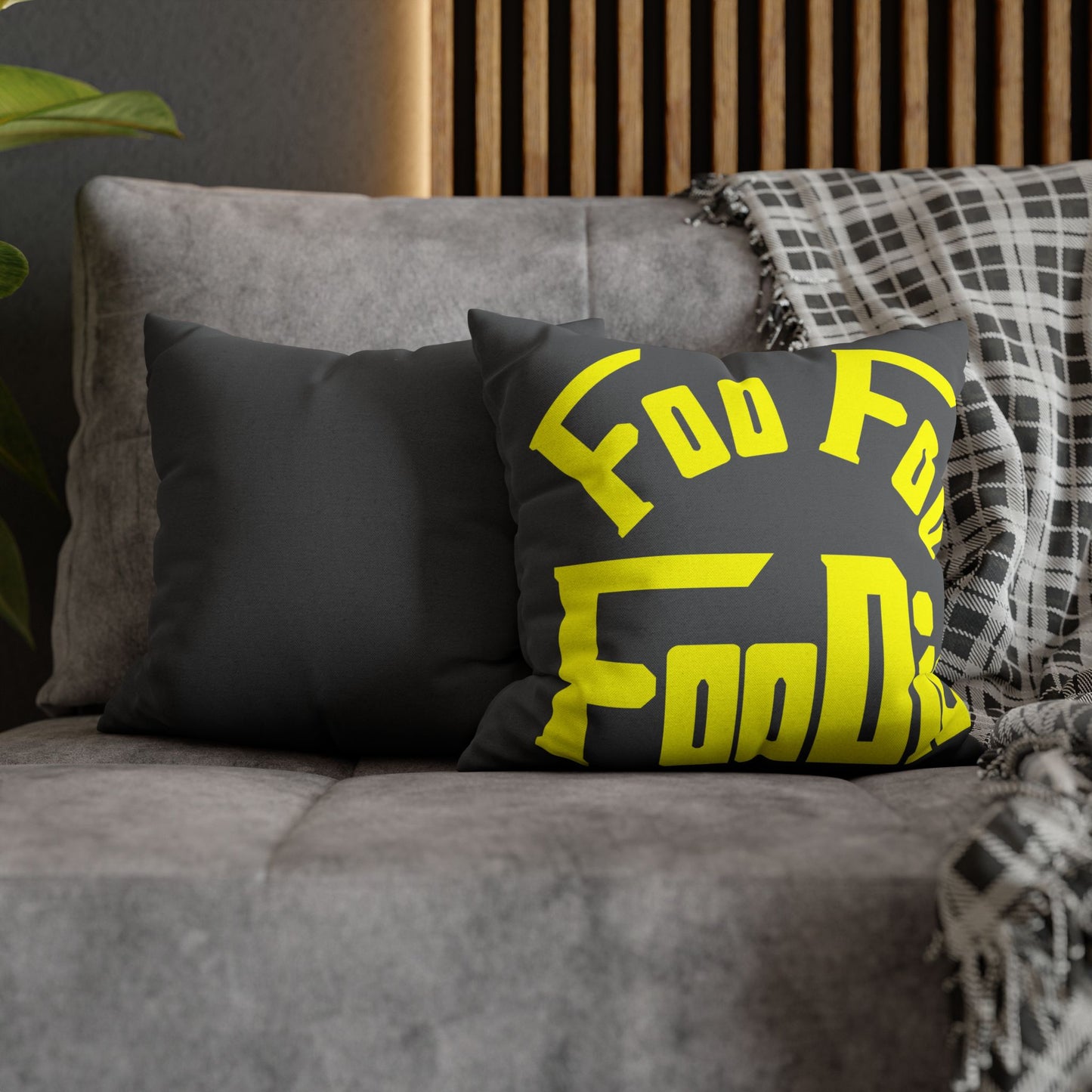 L.O.E.F Foo Foo Foodie Throw Pillowcase