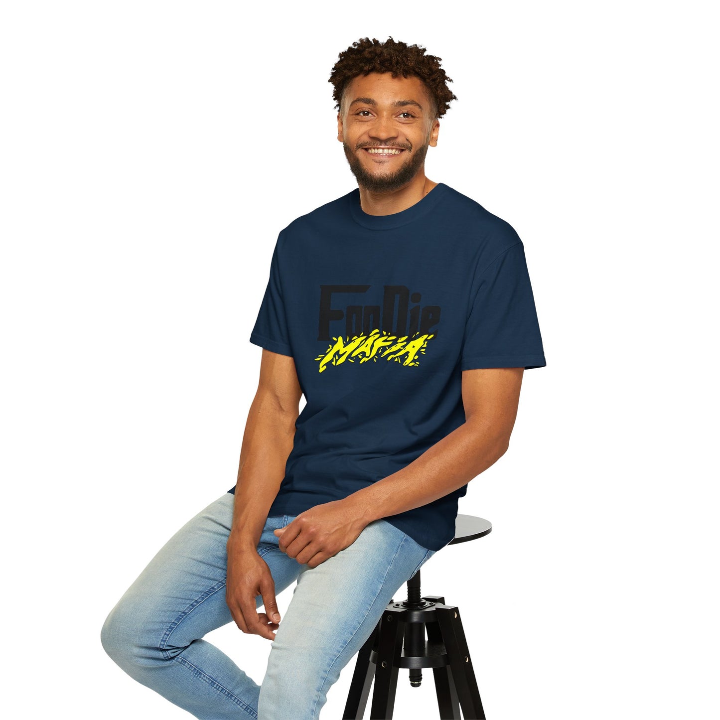 L.O.E.F Foodie Mafia Unisex Tee Shirt (Bright Yellow)