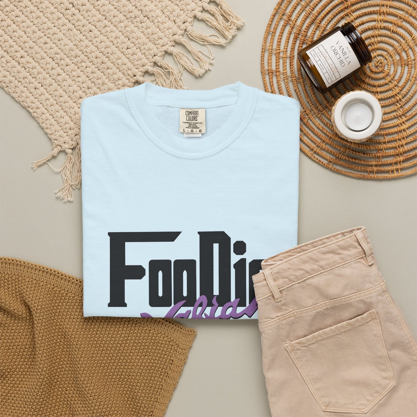L.O.E.F Foodie Mafia Unisex Tee shirt (Lavender)