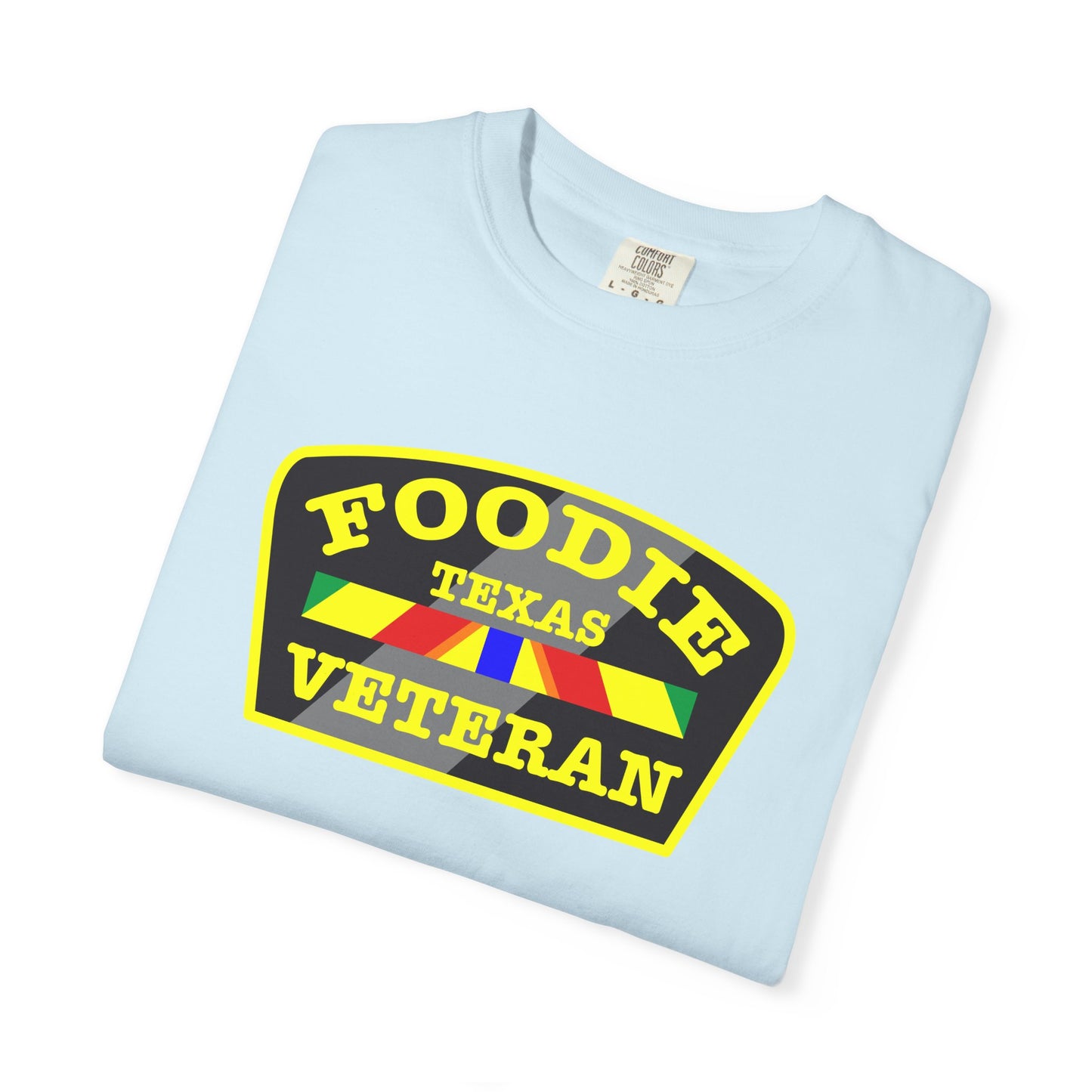 L.O.E.F Foodie Veteran TEXAS Unisex Tee Shirt (Yellow)