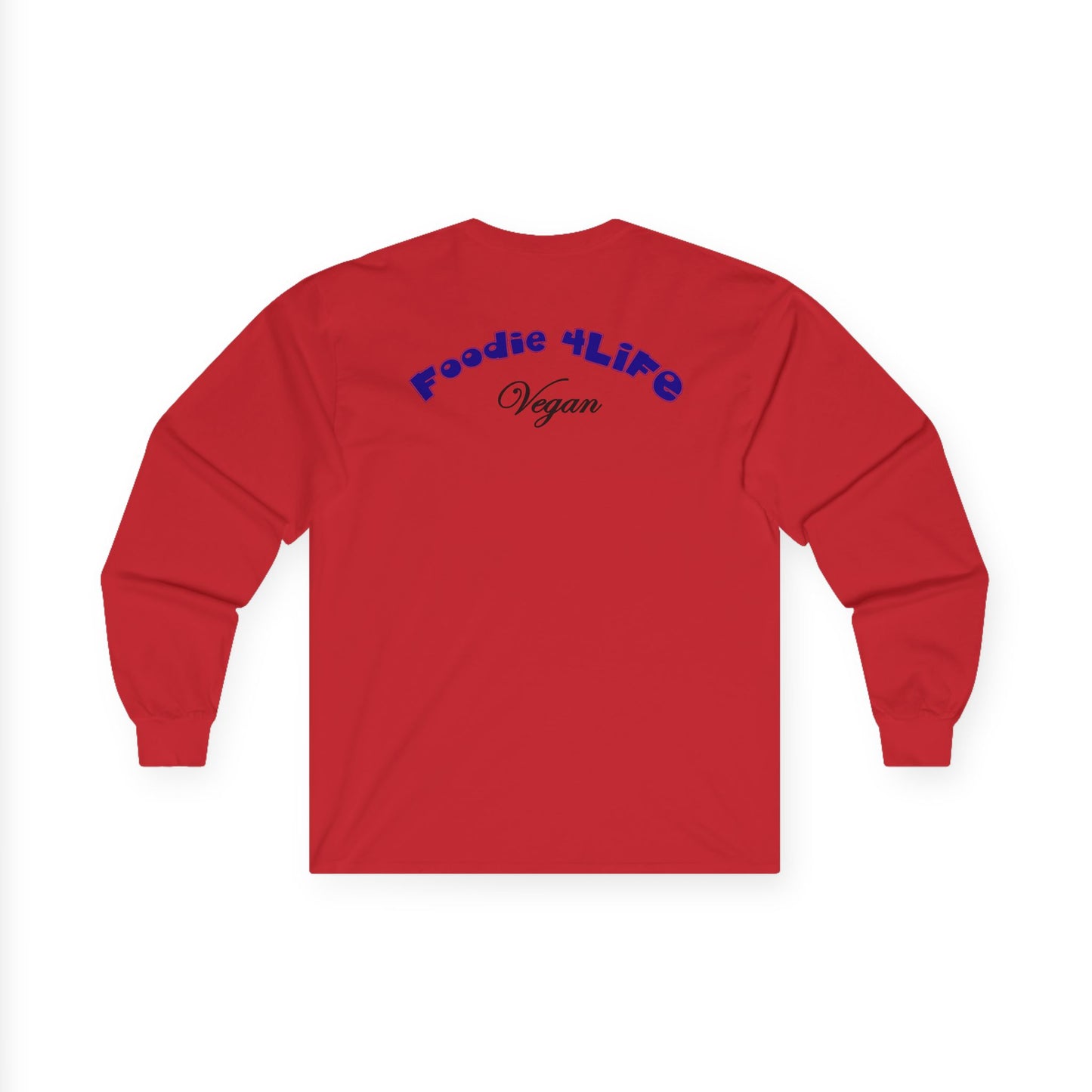 L.O.E.F Foodie 4Life Vegan Long Sleeve Tee (Dark Blue)
