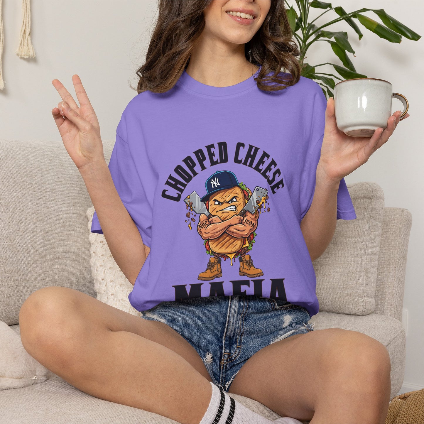 L.O.E.F Chopped Cheese Mafia Unisex Tee Shirt