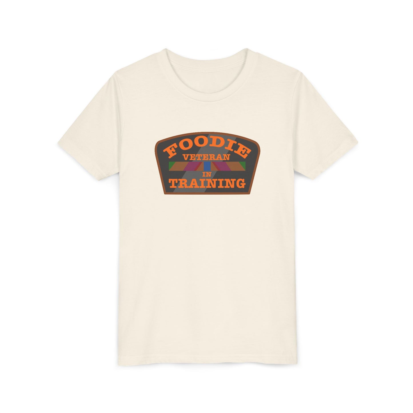 L.O.E.F Foodie Veteran In Training Kids Tee Shirt  (Orange)