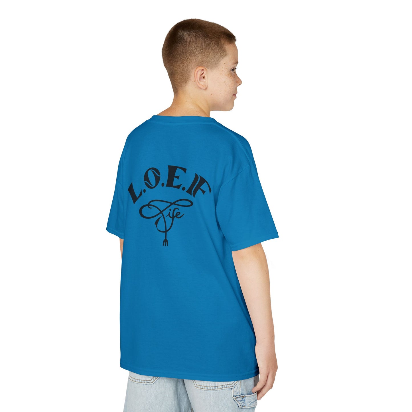 L.O.E.F Foodie 4Life Young Tee Shirt  (Black)
