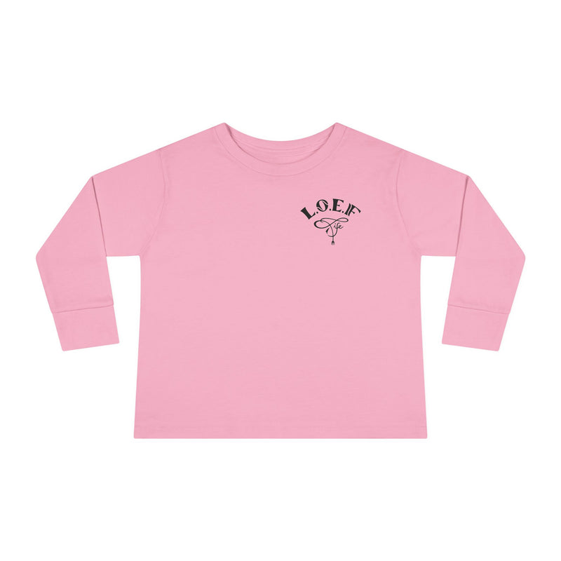 L.O.E.F Foodie 4Life Baby Long Sleeve Tee  (Violet)