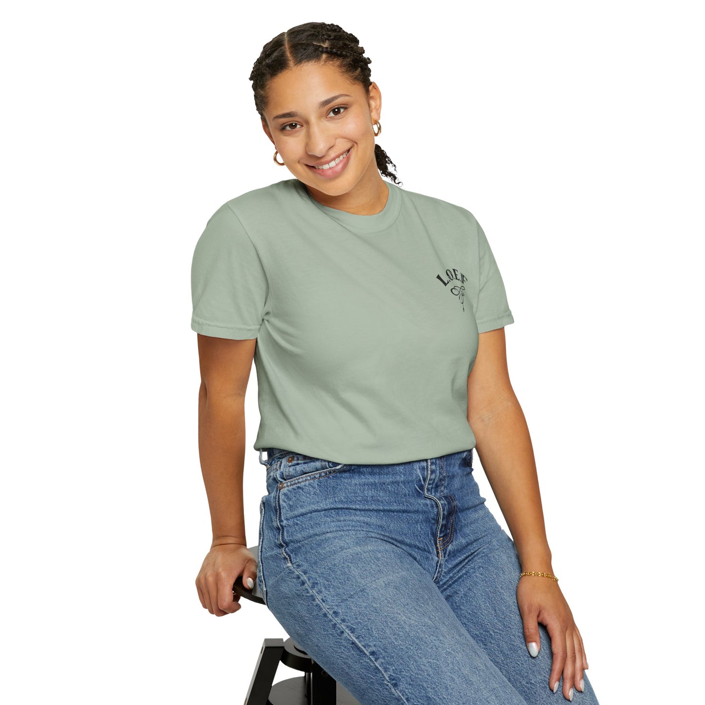 L.O.E.F LIFESTYLE OF EVERYDAY FOODIES Unisex Tee Shirt (Black)