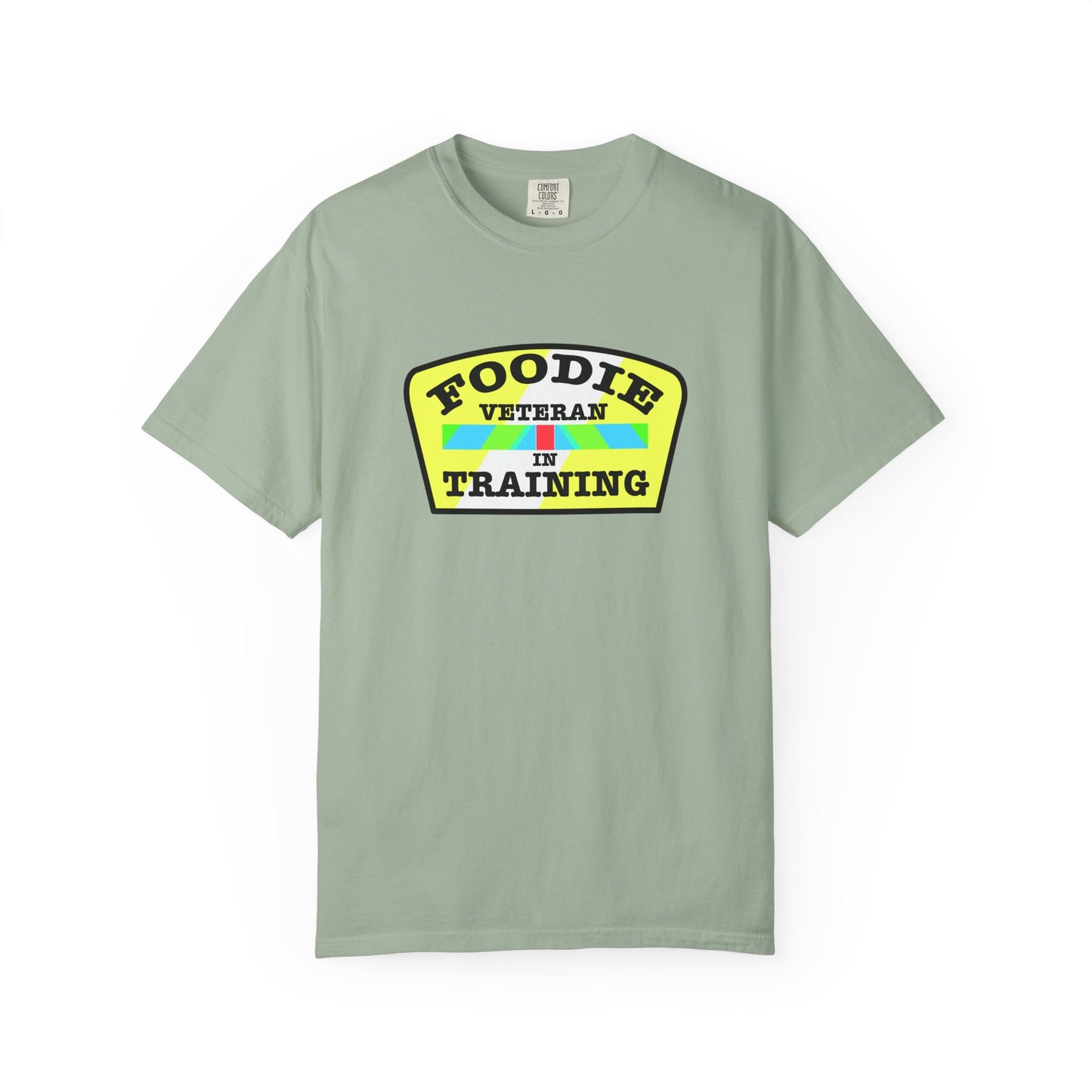 L.O.E.F Foodie Veteran IN TRAINING Unisex Tee Shirt (Yellow and Black)