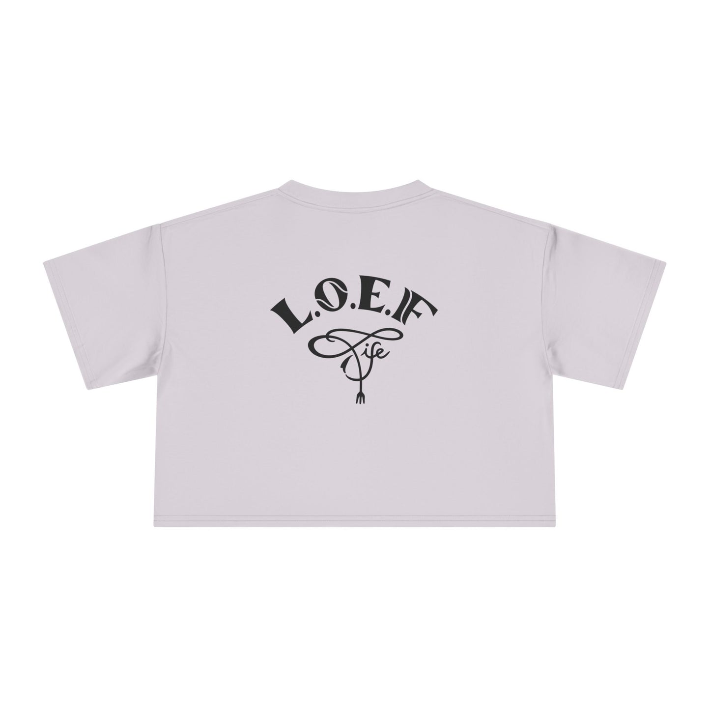 L.O.E.F Foodie 4Life Certified Crop Tee (Fiery Red)