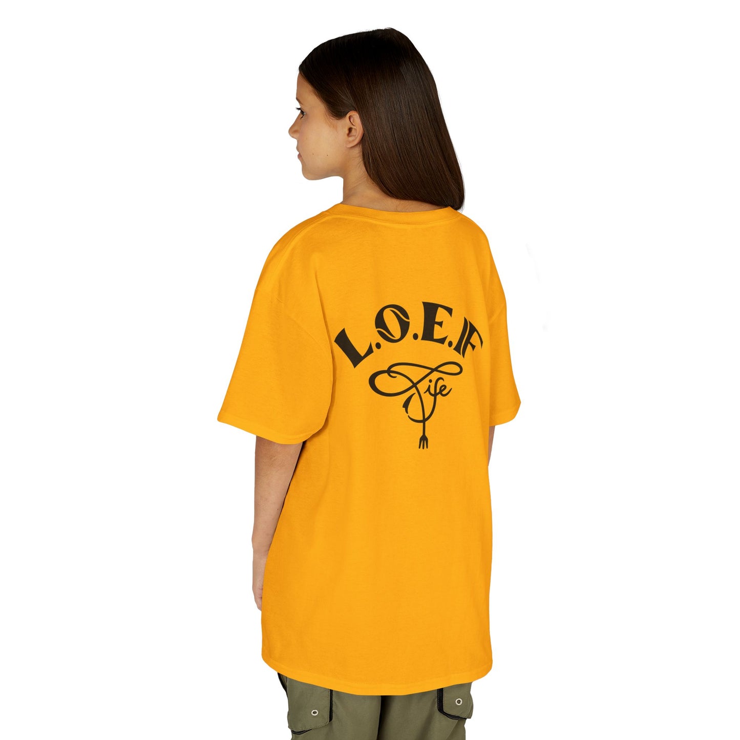 L.O.E.F Foodie 4Life Young Tee Shirt  (Black)