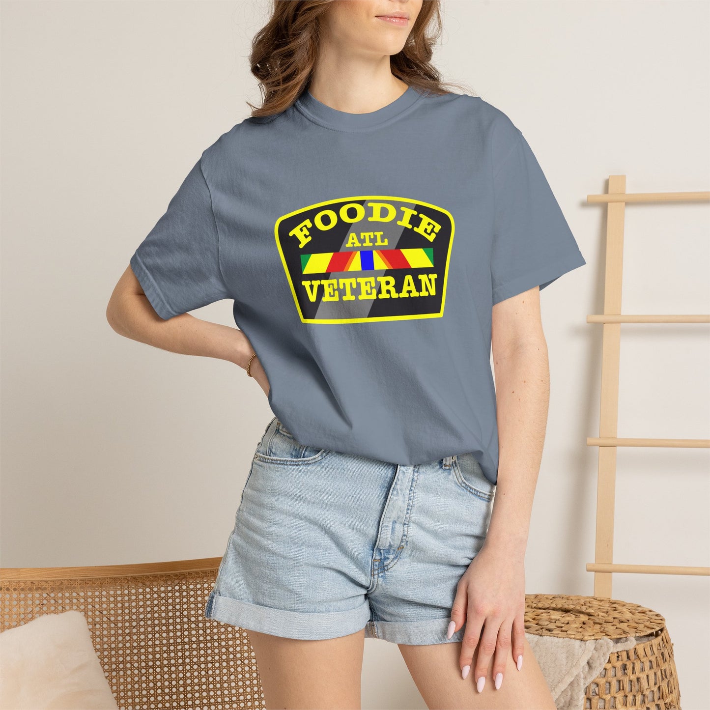 L.O.E.F Foodie Veteran ATL Unisex Tee Shirt (Yellow)