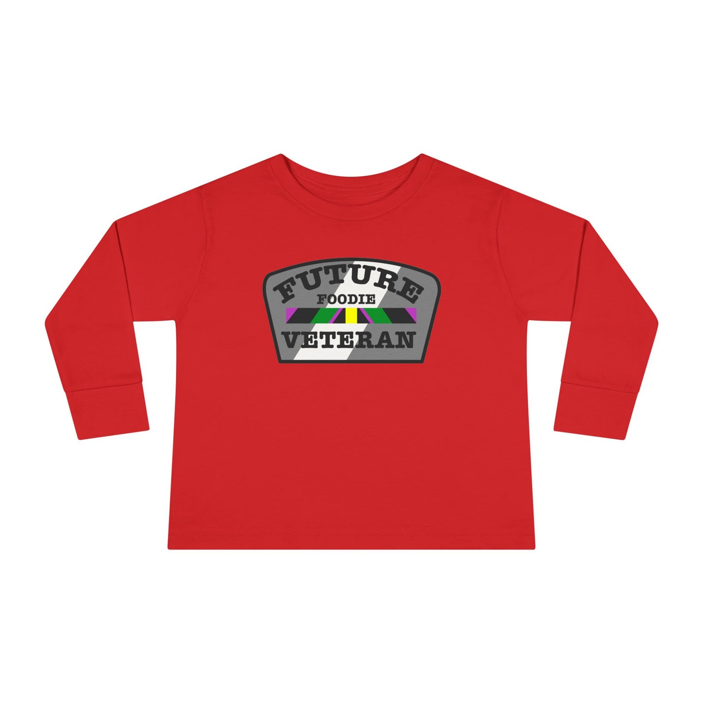 L.O.E.F Future Foodie Veteran Toddler Long Sleeve Tee (Gray)