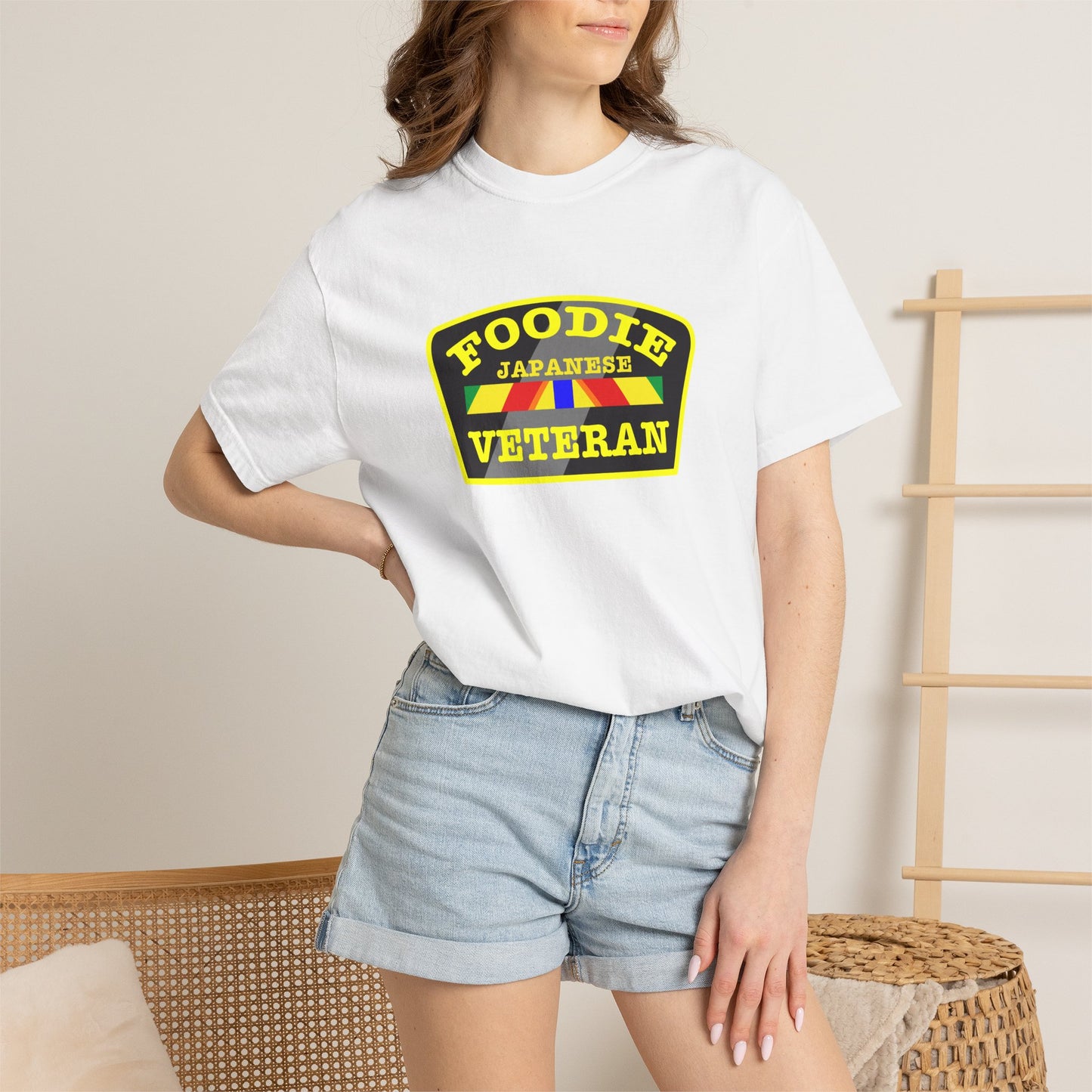 Foodie Veteran Japanese Flag T-Shirt