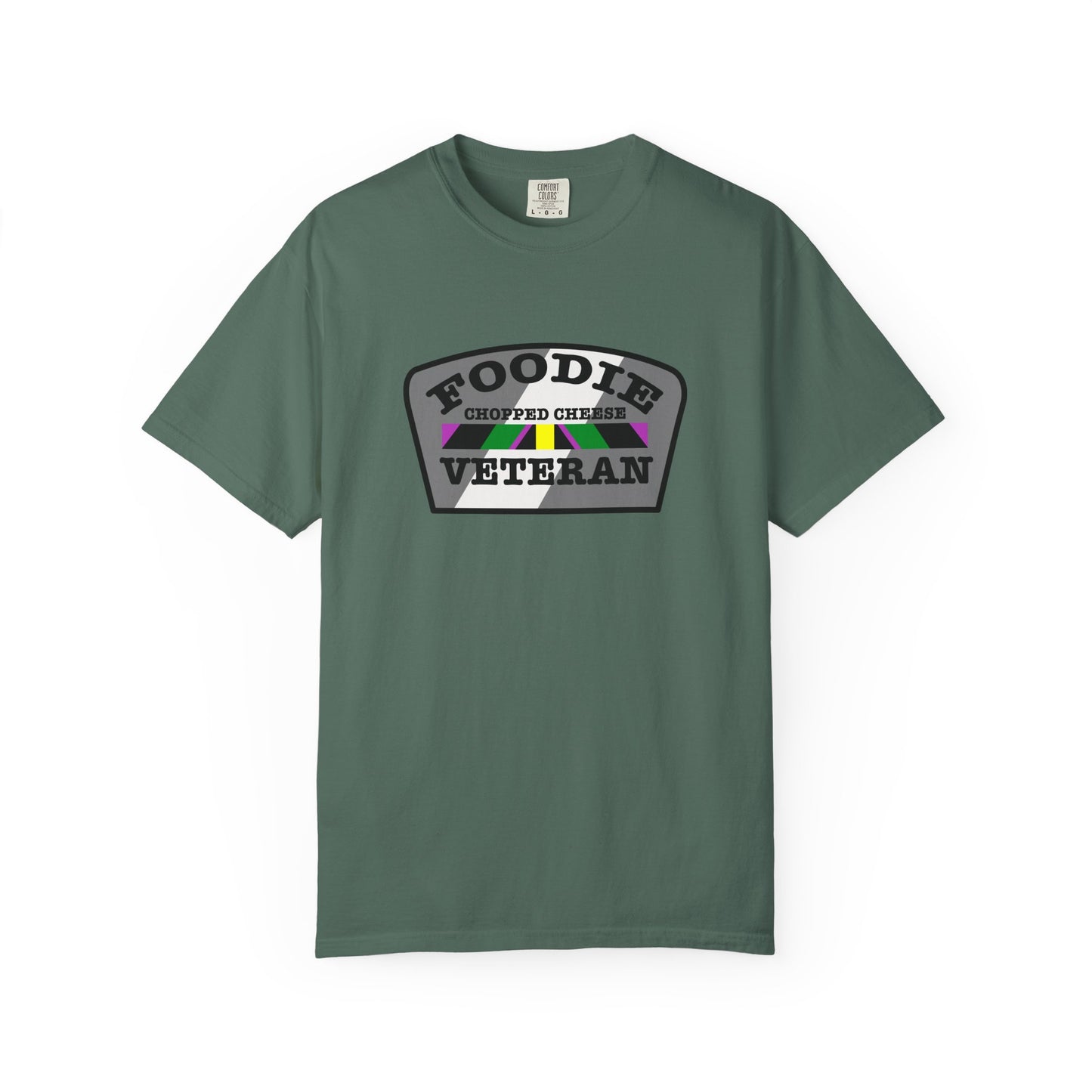L.O.E.F Foodie Veteran Chopped Cheese Unisex Tee Shirt (Gray)