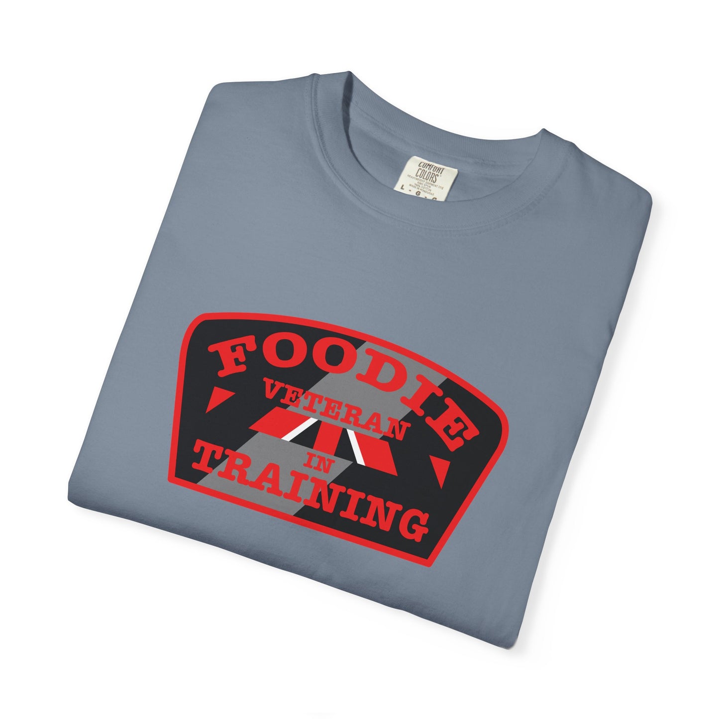 L.O.E.F Foodie Veteran IN TRAINING Unisex Tee Shirt (Red)