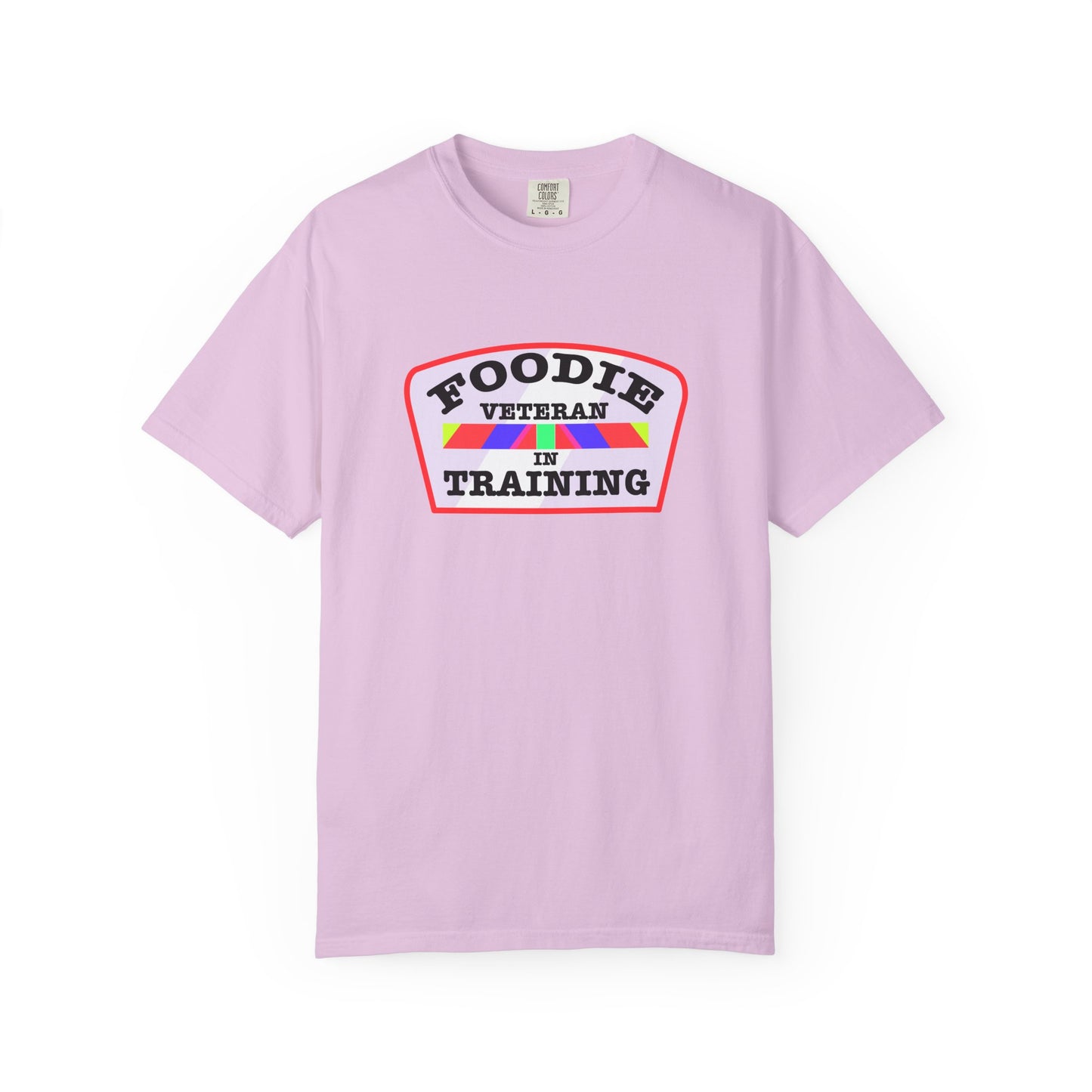 L.O.E.F Foodie Veteran IN TRAINING Unisex Tee Shirt (Soft Pink)
