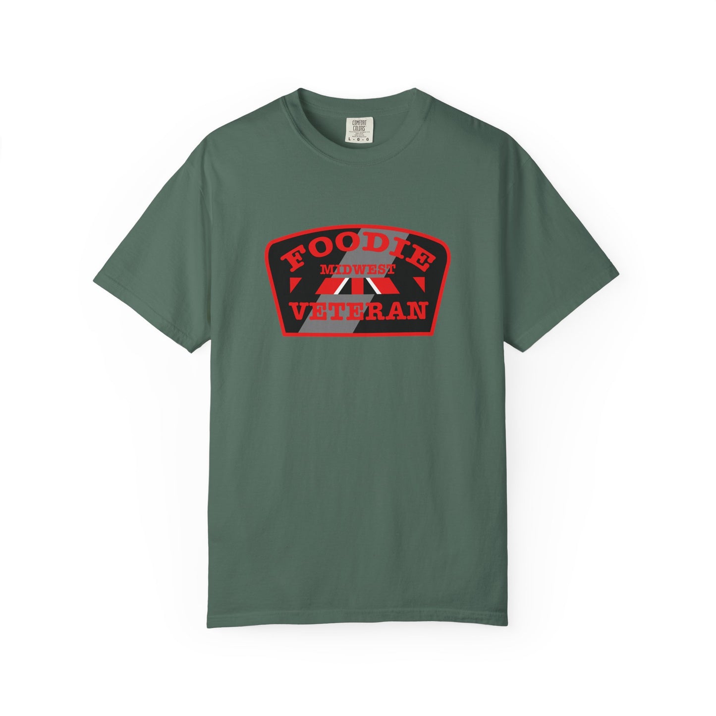 L.O.E.F Foodie Veteran MIDWEST Unisex Tee Shirt (Red)
