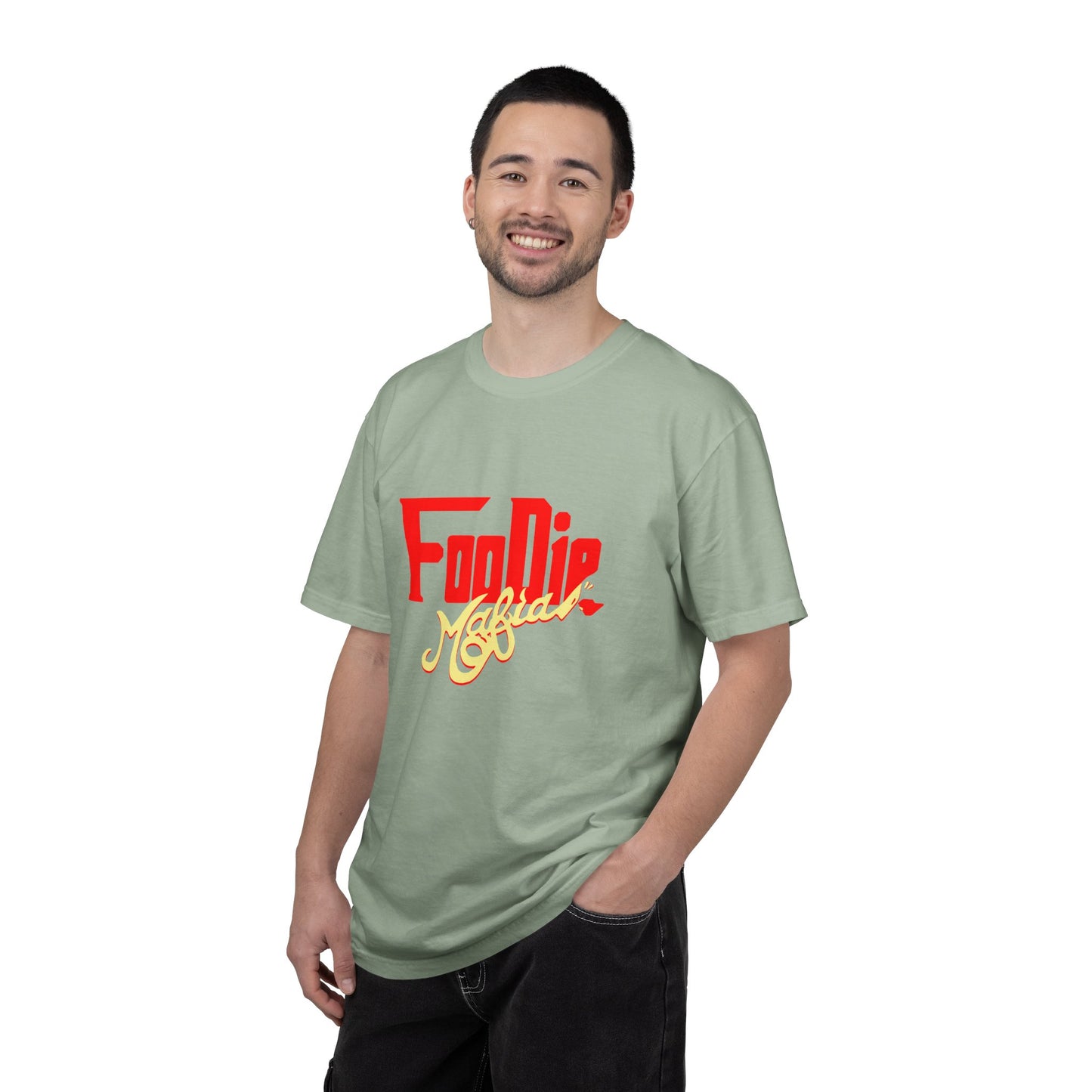 L.O.E.F Red Foodie Mafia Unisex Tee Shirt (Soft Yellow)