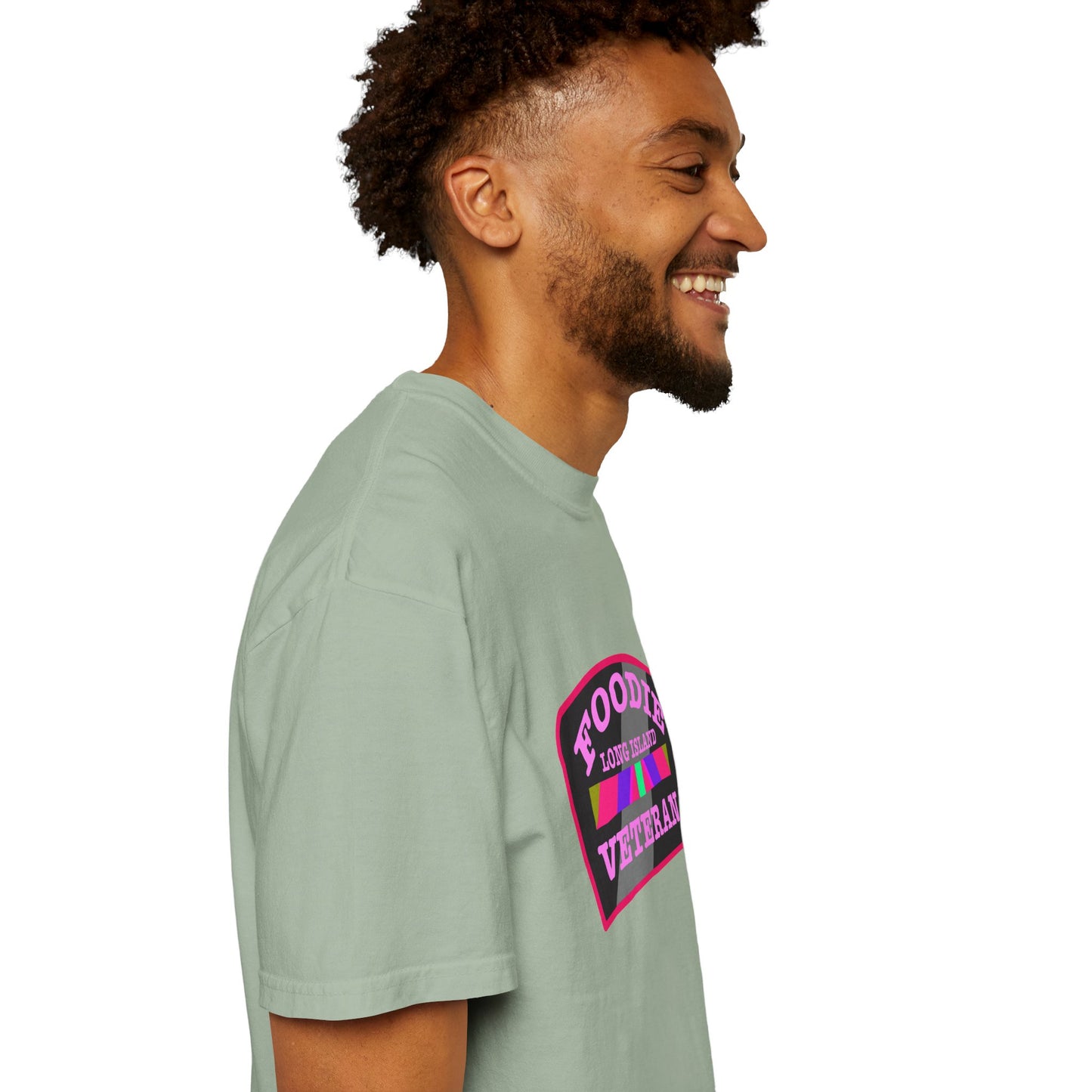 L.O.E.F Foodie Veteran Long Island Unisex Tee Shirt (Pink)
