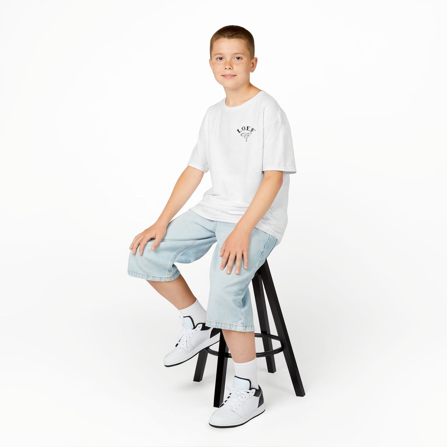 L.O.E.F Foodie 4Life Young Tee Shirt  (Black)